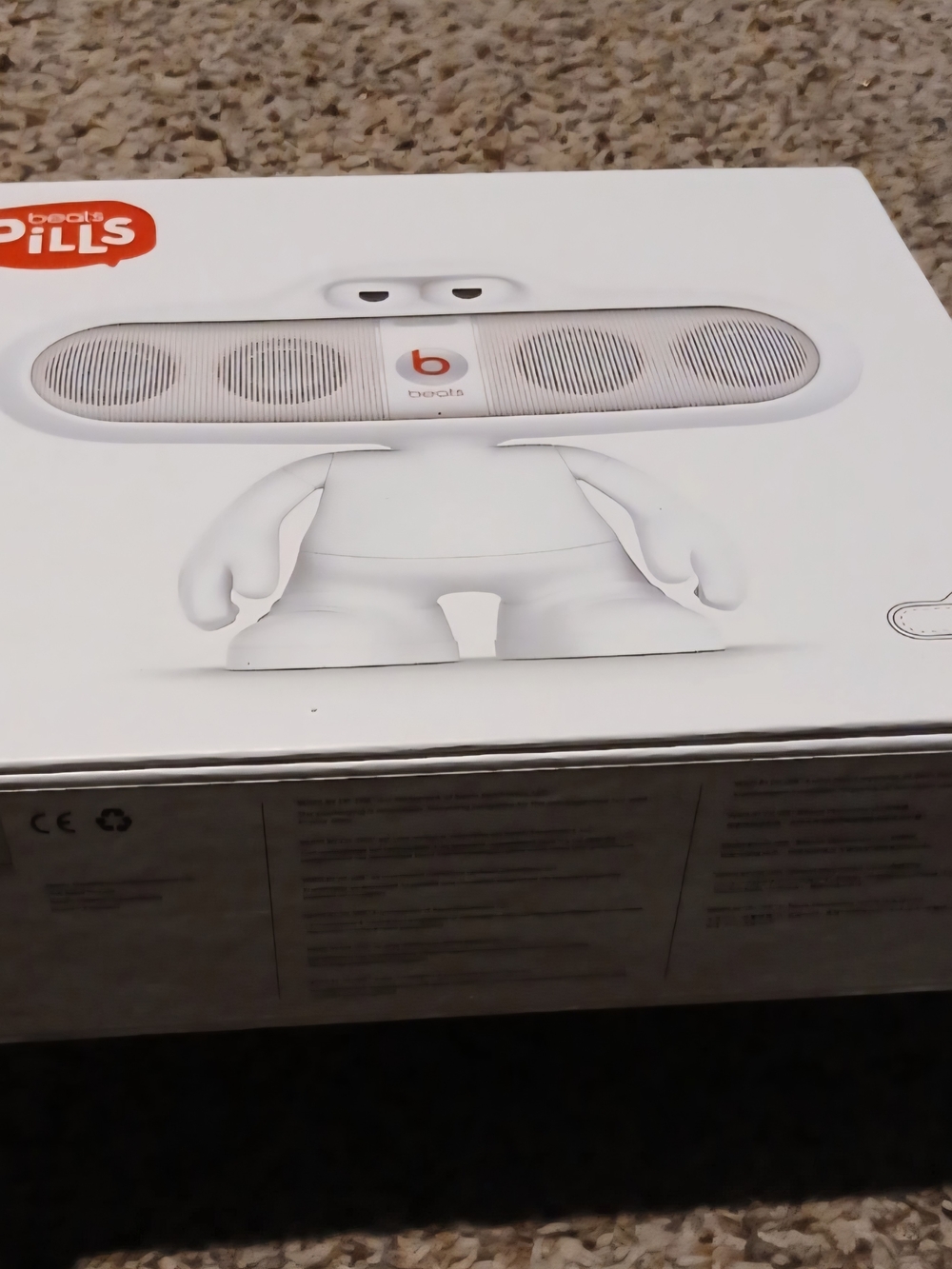 Beats Pill Character Speaker Stand (White) In Box